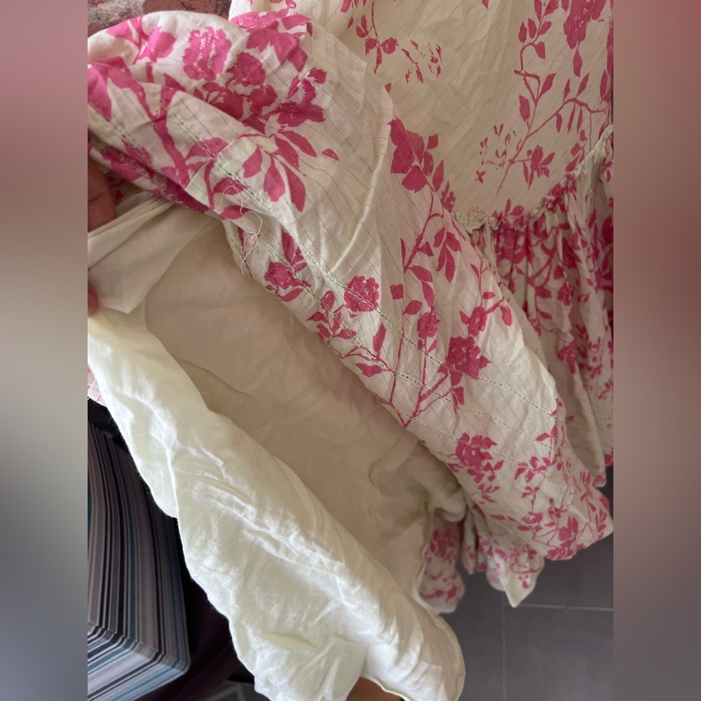 Diane Von Furstenberg Pink and Cream Maxi Dress USA 8 - Picture 6 of 6